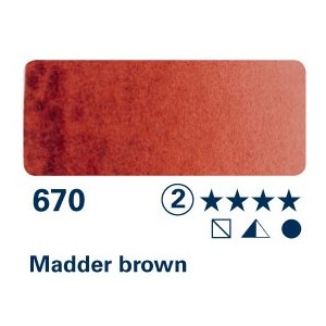 Madder Brown 670 - Acquarello Horadam Schmincke