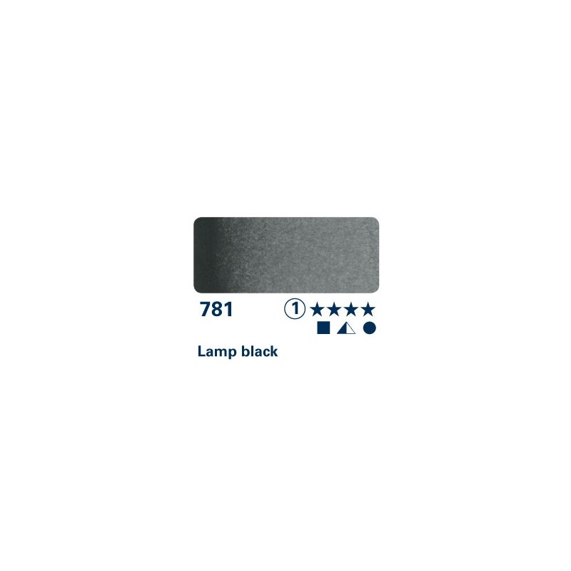 Lamp black 781 - Acquarello Horadam Schmincke