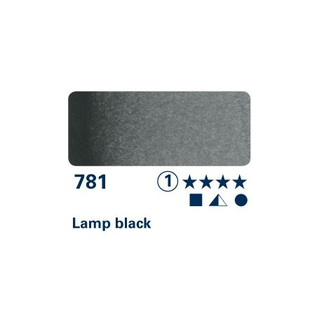 Lamp black 781 - Acquarello Horadam Schmincke