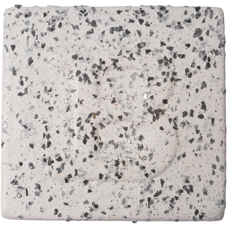 Botz9155 Smalto-Engobbio puntinato bianco screziato