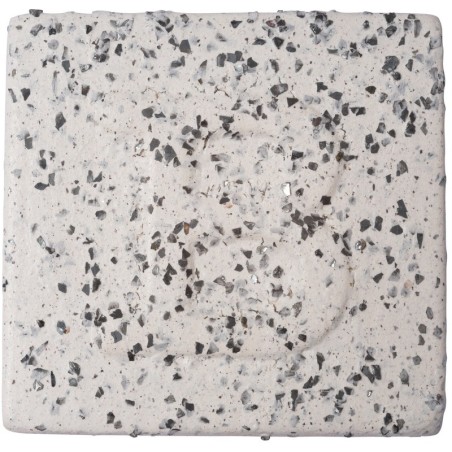Botz9155 Smalto-Engobbio puntinato bianco screziato