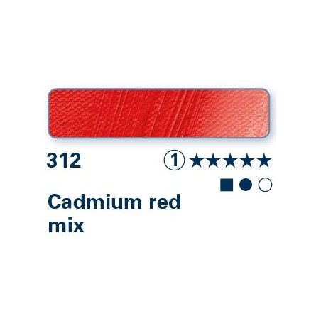 Rosso di cadmio Mix 312 - Olio Norma Professional Schmincke