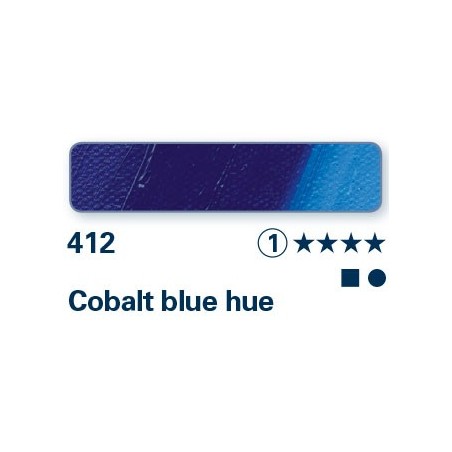 Tinta blu di Cobalto 412 - Olio Norma Professional Schmincke
