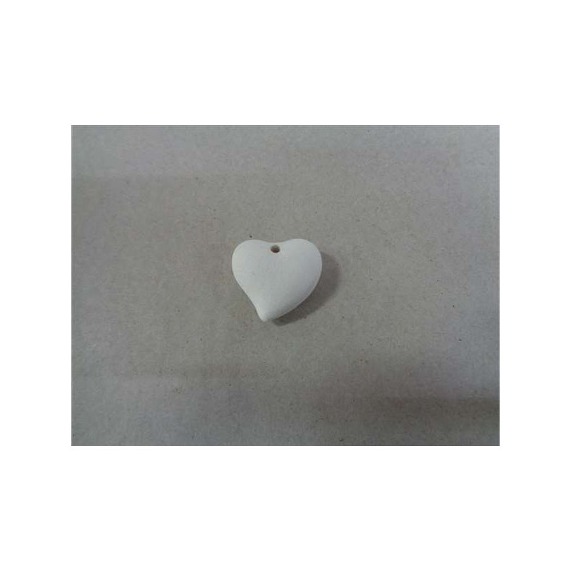 Pendente Cuore bombato 2 cm (foro centr) - Conf.10pz