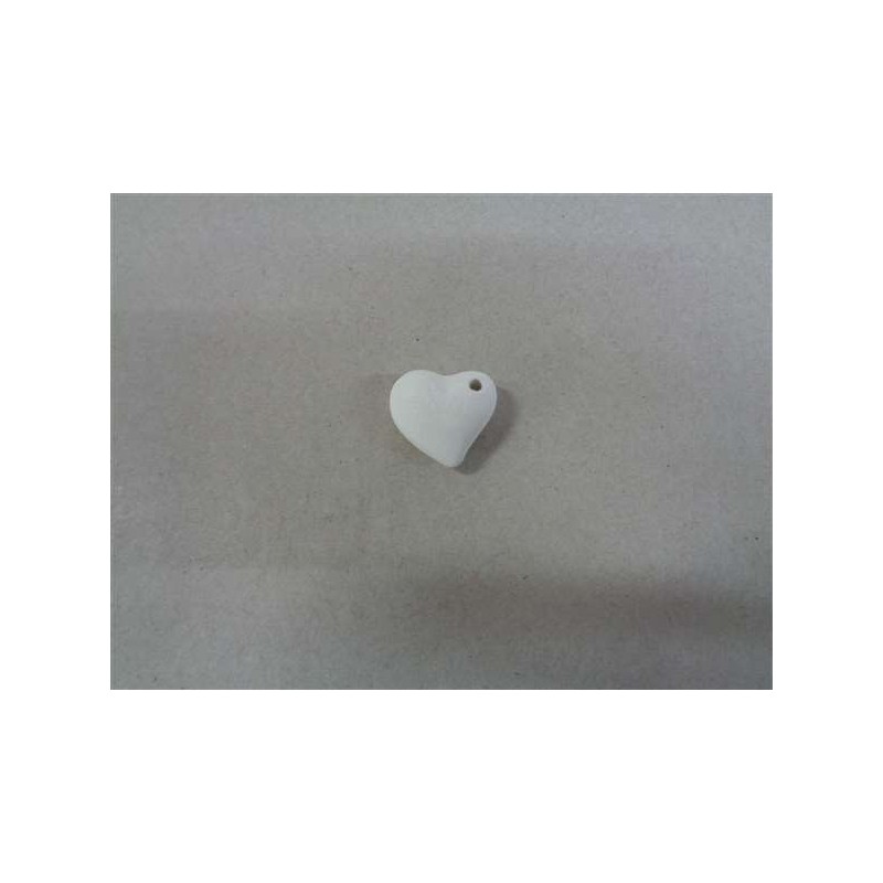 Pendente Cuore bombato 2 cm (foro later) - Conf.10pz