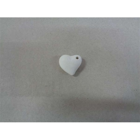 Pendente Cuore bombato 2 cm (foro later) - Conf.10pz