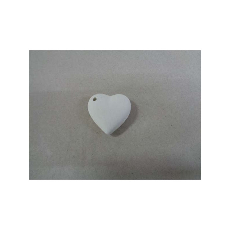 Pendente Cuore bombato 3 cm (foro later) - Conf.10pz
