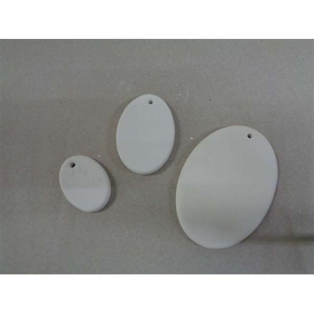 Pendenti Ovali Piatti conf.10pz