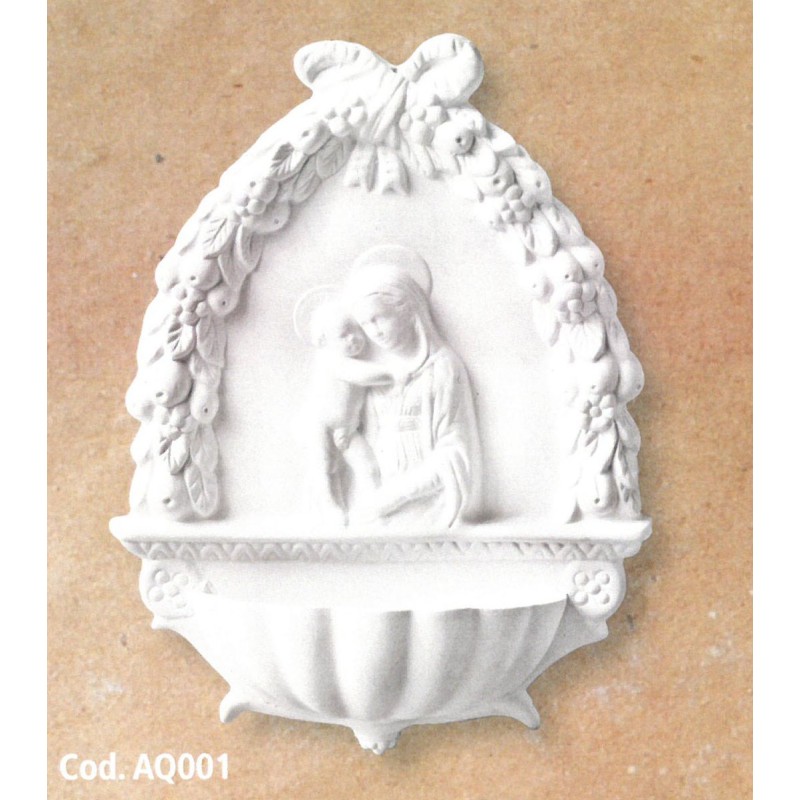 AQ01 Acquasantiera Robbiana cm.40