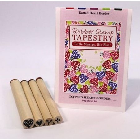 Dotted heart border set