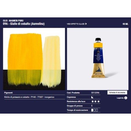 096 Giallo di Cobalto - Maimeri Puro