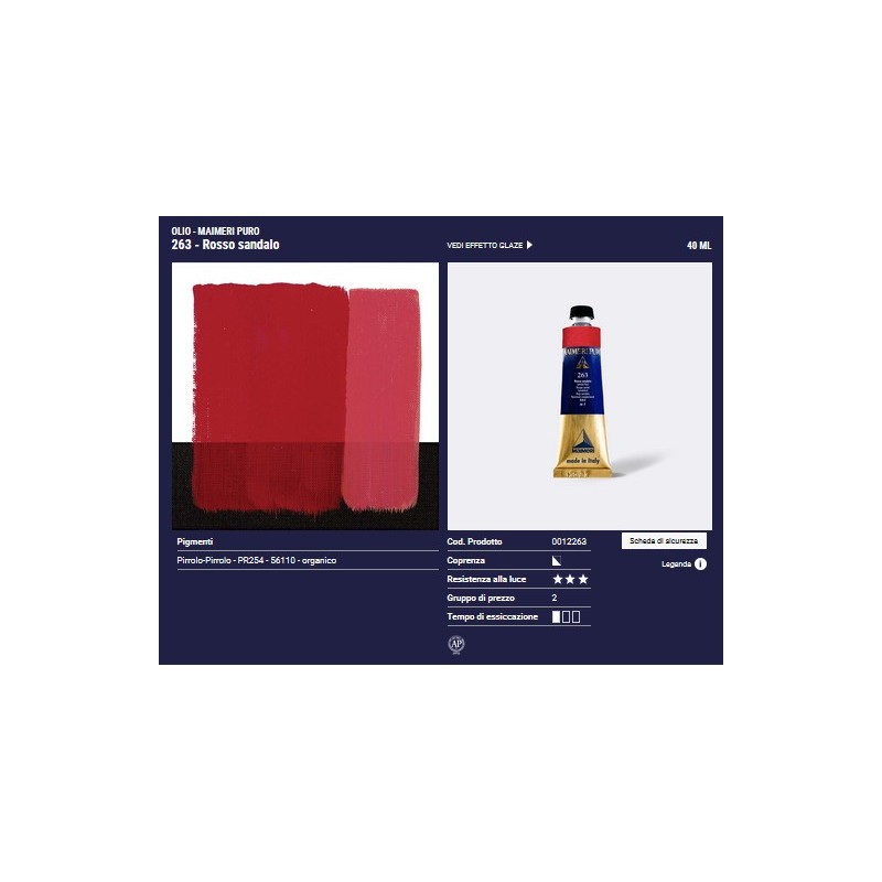 263 Rosso Sandalo - Maimeri Puro