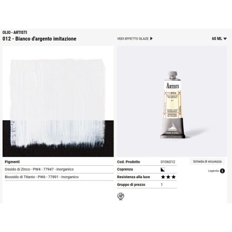012 Bianco d'Argento Imitazione - Maimeri Artisti