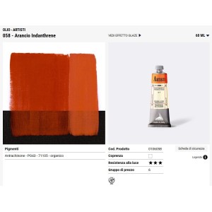 058 Arancio Indanthrene - Maimeri Artisti