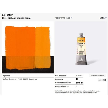 084 Giallo di Cadmio Scuro - Maimeri Artisti