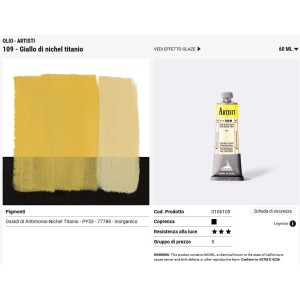 109 Giallo di Nikel titanio - Maimeri Artisti