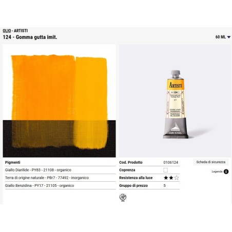 124 Gomma gutta imitazione - Maimeri Artisti