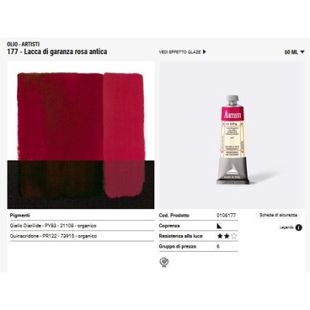 177 Lacca di Garanza rosa antica - Maimeri Artisti