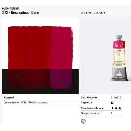 212 Rosa quinacridone - Maimeri Artisti