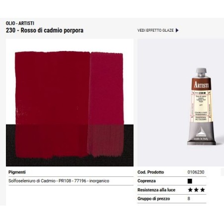 230 Rosso di cadmio porpora - Maimeri Artisti