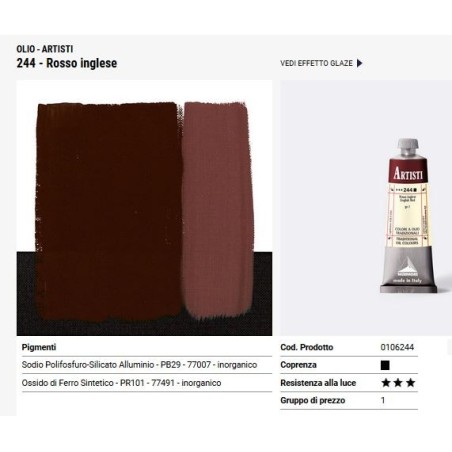 244 Rosso inglese - Maimeri Artisti