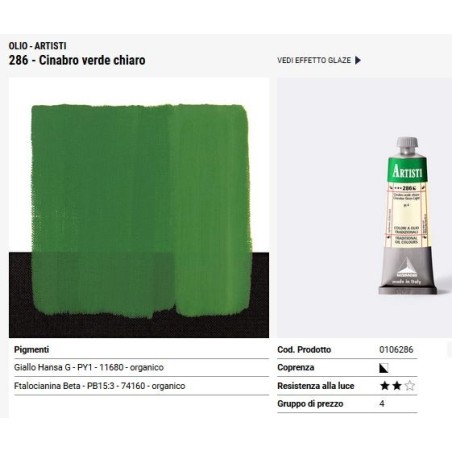 286 Cinabro verde chiaro - Maimeri Artisti