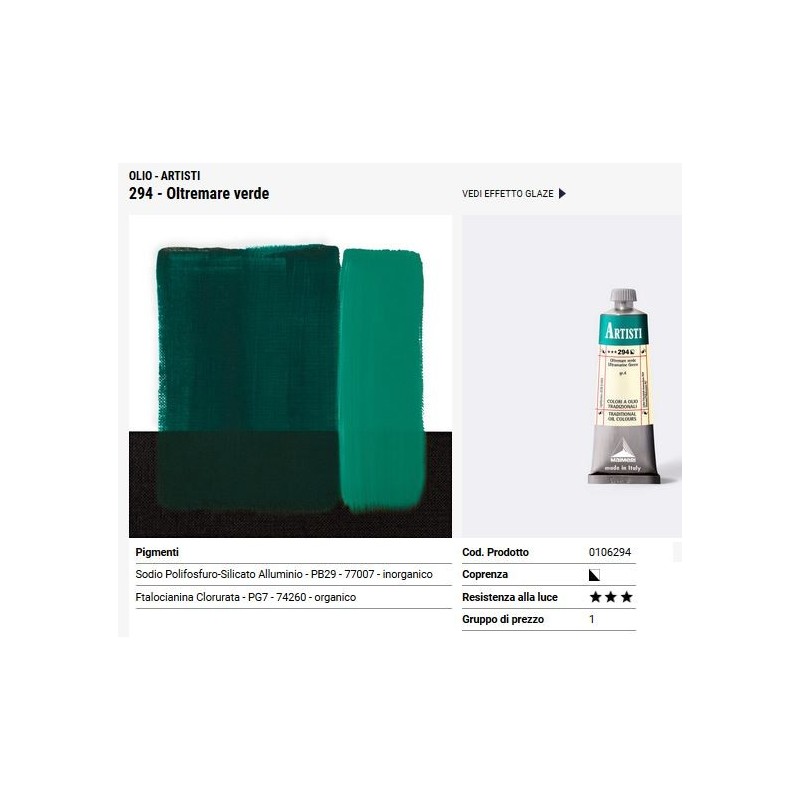 294 Oltremare verde - Maimeri Artisti
