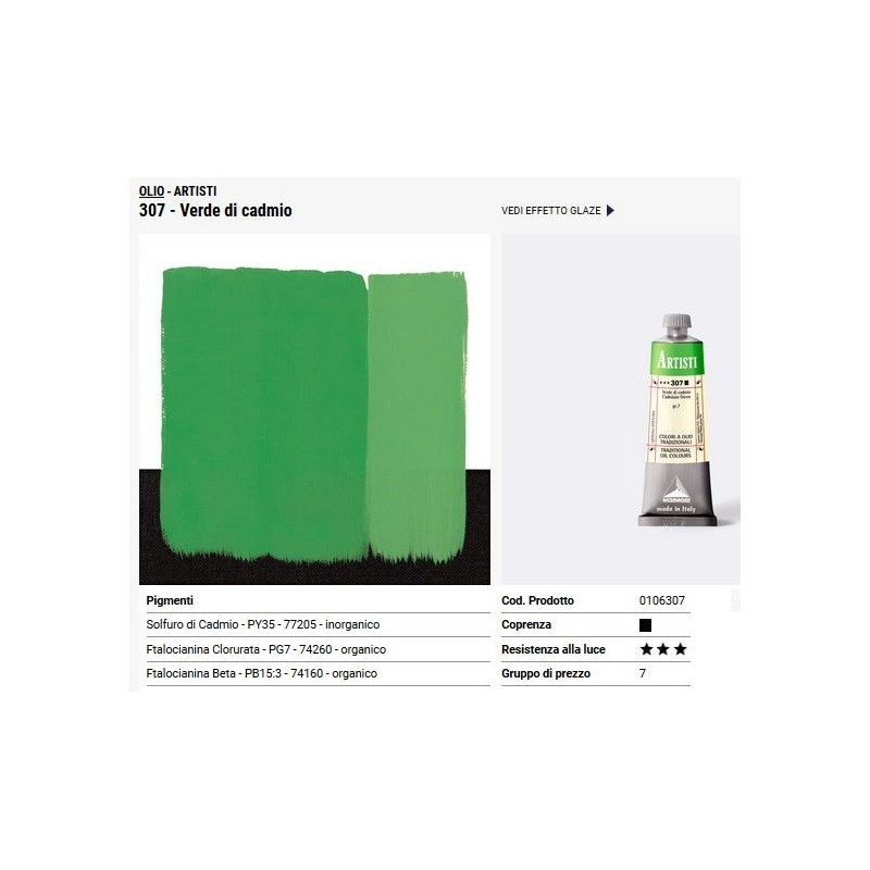 307 Verde di Cadmio - Maimeri Artisti