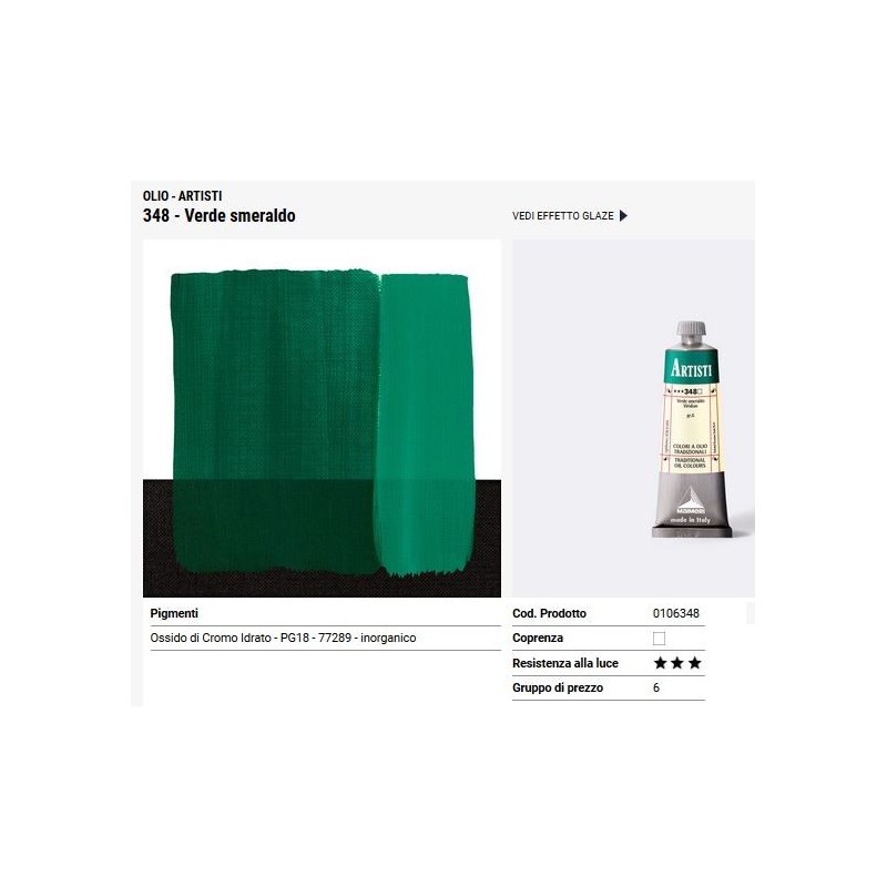 348 verde smeraldo - Maimeri Artisti