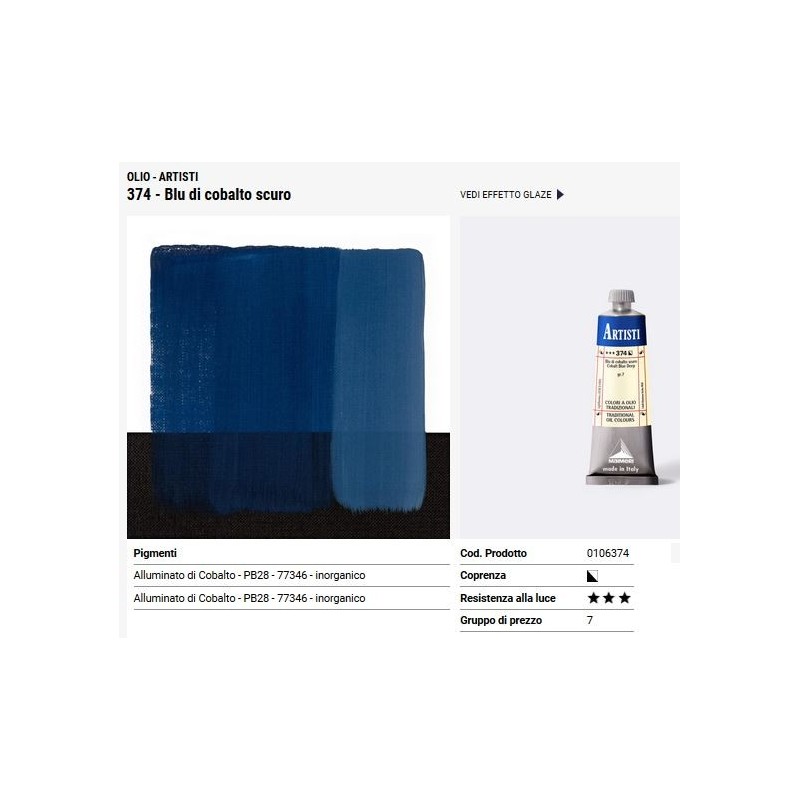 374 Blu di cobalto scuro - Maimeri Artisti