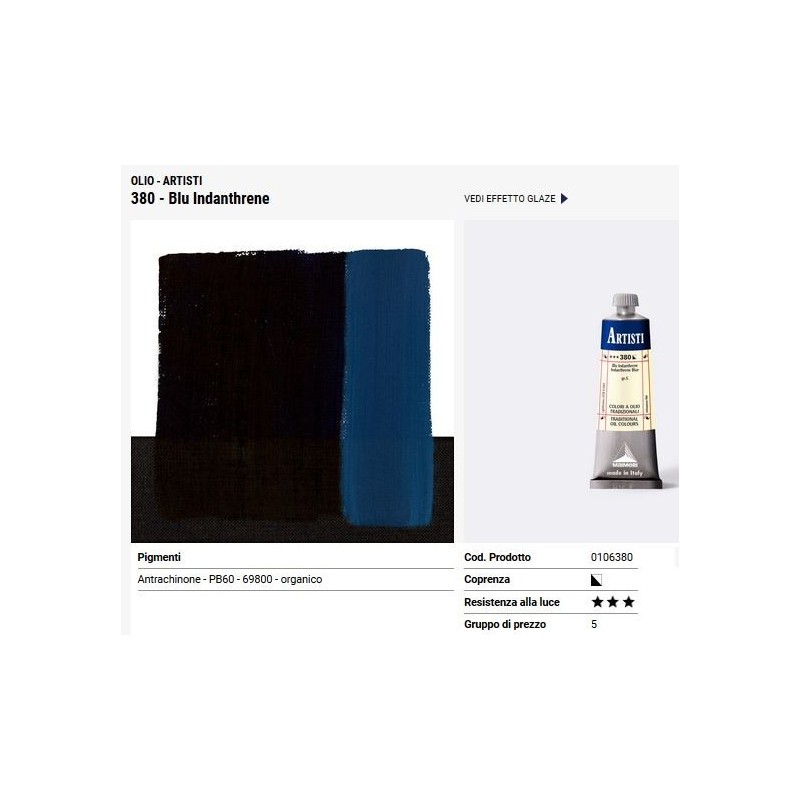 380 Blu indanthrene - Maimeri Artisti