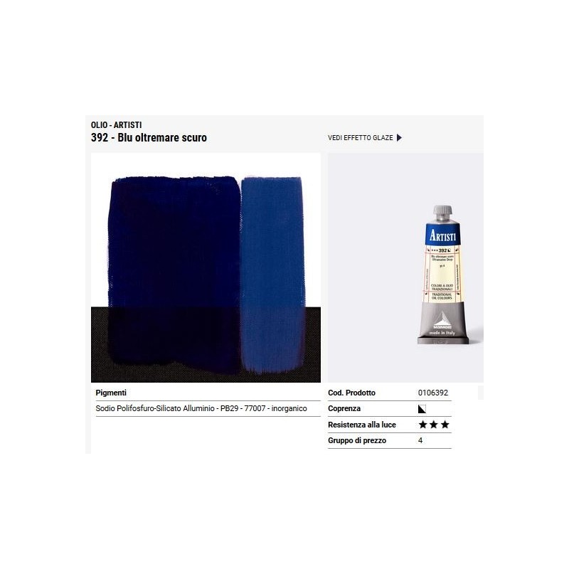 392 Blu oltremare scuro - Maimeri Artisti