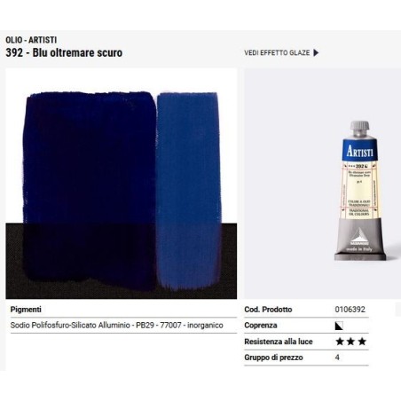 392 Blu oltremare scuro - Maimeri Artisti