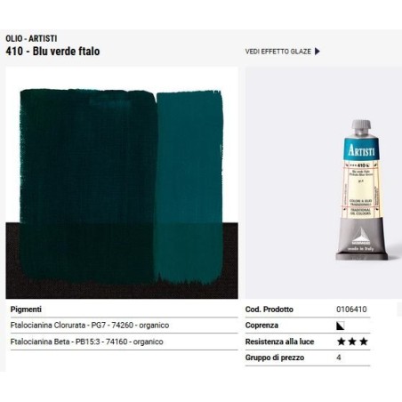 410 Blu verde ftalo - Maimeri Artisti