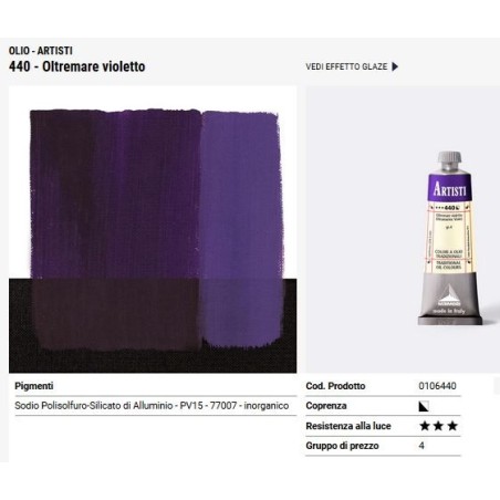 440 Oltremare violetto - Maimeri Artisti