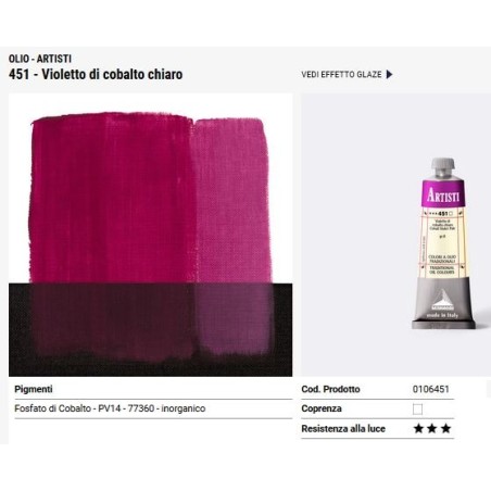 451 Violetto di cobalto chiaro - Maimeri Artisti