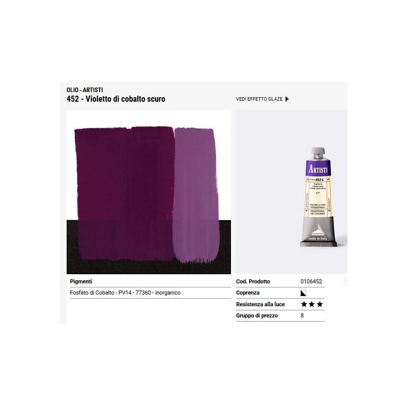 452 Violetto di cobalto scuro - Maimeri Artisti