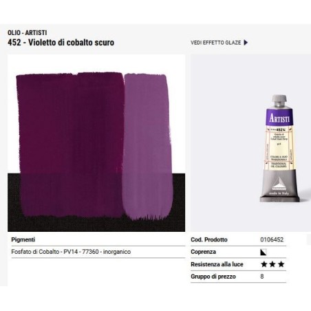 452 Violetto di cobalto scuro - Maimeri Artisti