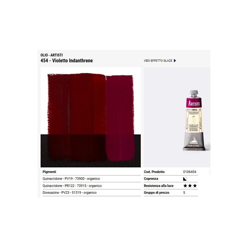 454 violetto indanthrene - Maimeri Artisti