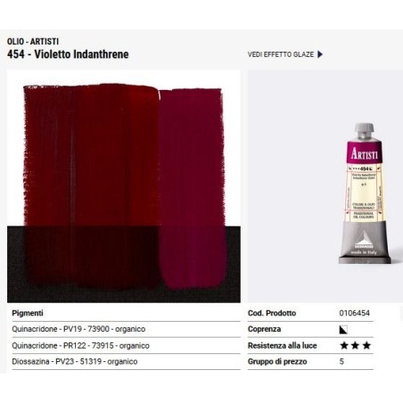 454 violetto indanthrene - Maimeri Artisti