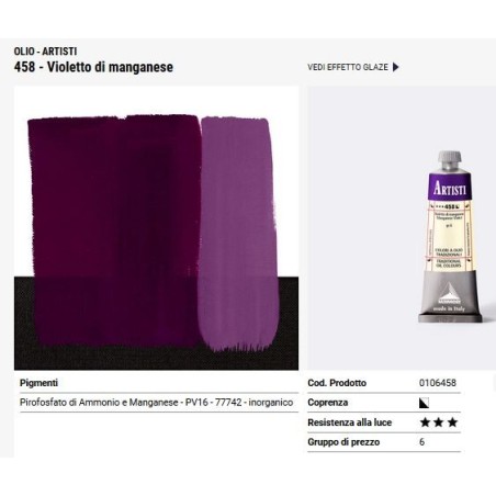 458 violetto di manganese - Maimeri Artisti