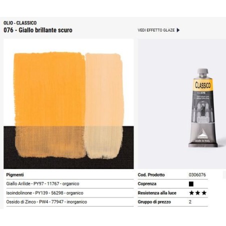 076 Giallo brillante scuro - Maimeri Classico