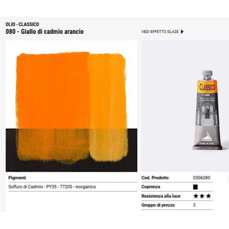 080 Giallo di cadmio arancio - Maimeri Classico