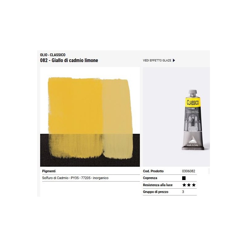 082 Giallo di cadmio limone - Maimeri Classico