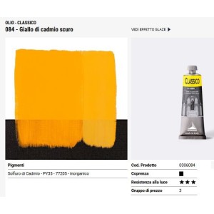 084 Giallo di cadmio scuro - Maimeri Classico