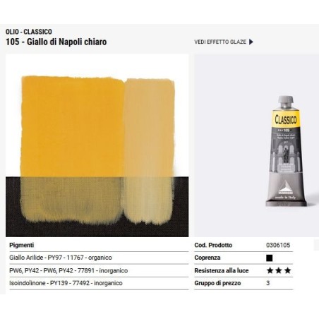 105 giallo di Napoli chiaro - Maimeri Classico