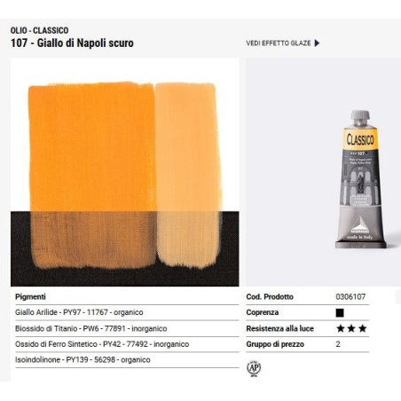 107 giallo di Napoli scuro - Maimeri Classico