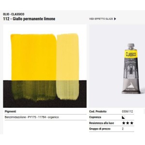 112 giallo permanente limone - Maimeri Classico