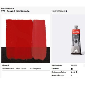 228 Rosso di cadmio medio - Maimeri Classico