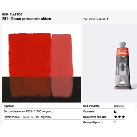 251 Rosso permanente chiaro - Maimeri Classico